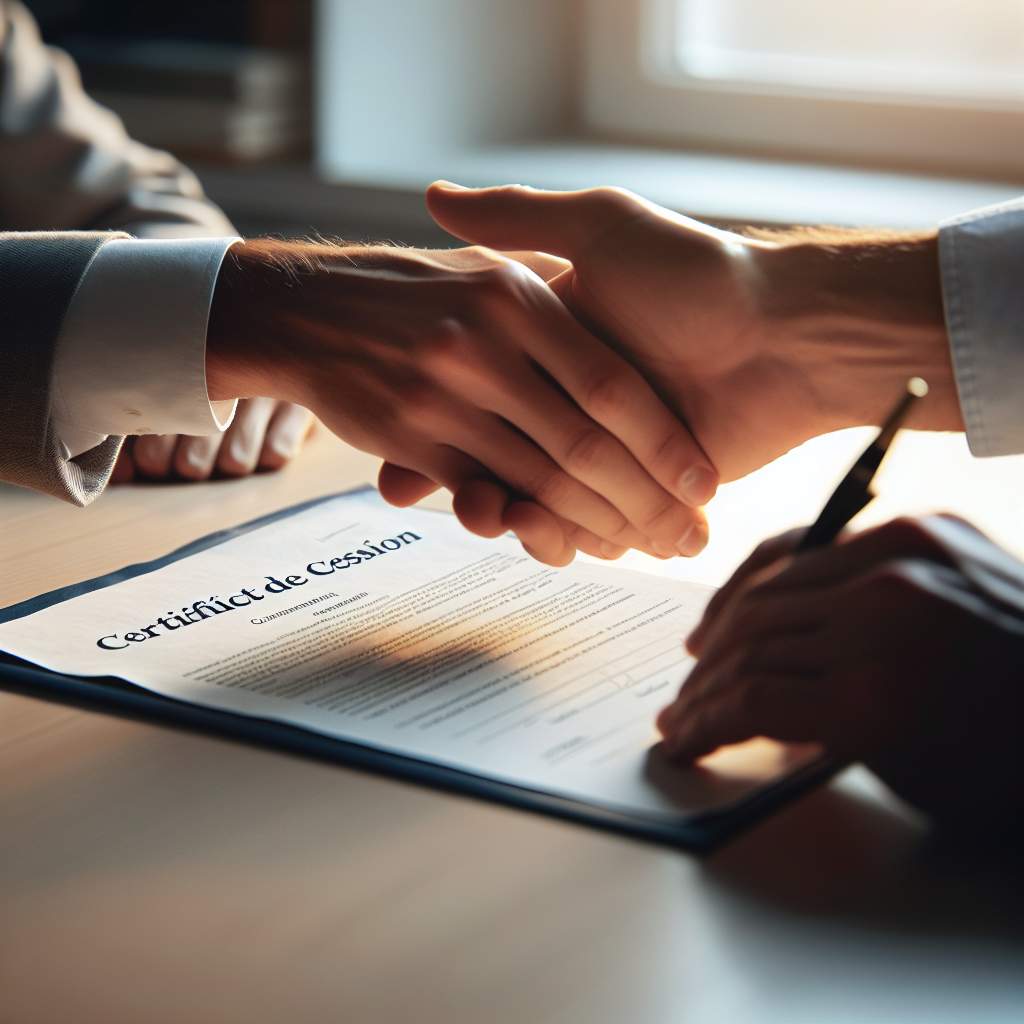 Certificat de cession avec co titulaire : les points clés à connaître